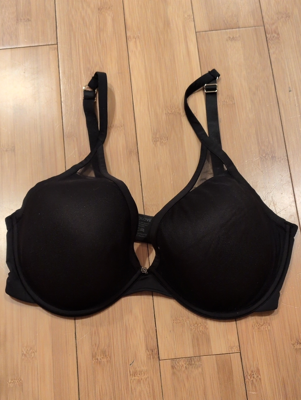 ThirdLove Uplift Plunge Black Mesh